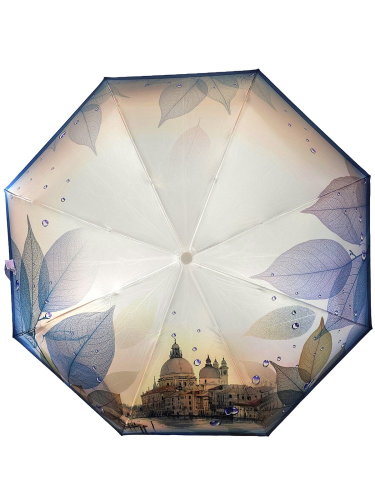 Зонт женский DINIYA арт.291 полуавт 23"(58см)Х8К город капли