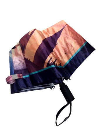 Зонт женский DINIYA арт.270А полуавт 23"(58см)Х8К деревья