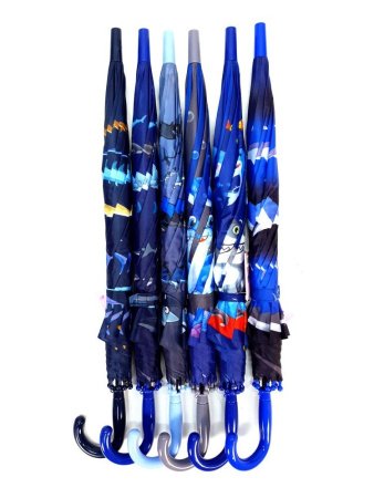 Зонт детский DINIYA арт.2618 полуавт 19"(48см)Х8К рыбы  