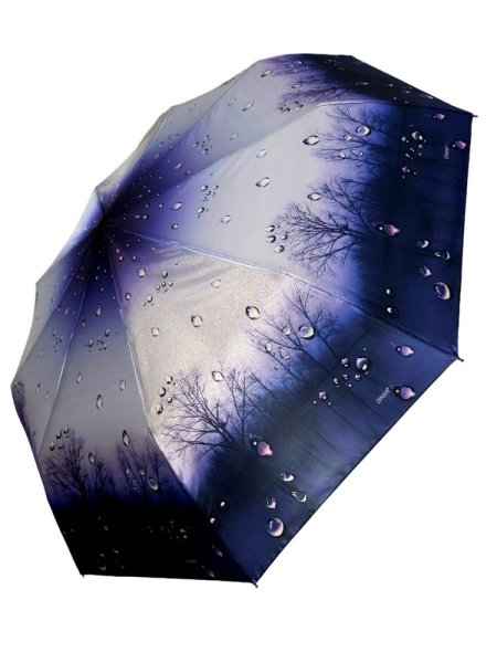 Зонт женский DINIYA арт.270А полуавт 23"(58см)Х8К деревья