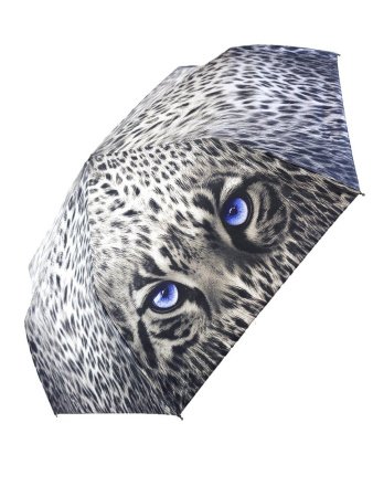 Зонт женский DINIYA арт.302-1 автомат 23"(58см)Х8К лео серый