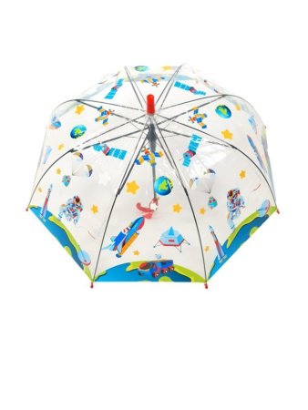 Зонт детский DINIYA арт.2660 полуавт 19"(48см)Х8К ПВХ космос 