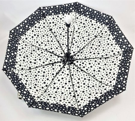 Зонт женский DINIYA арт.239 автомат 21"(54см)Х8К горох.