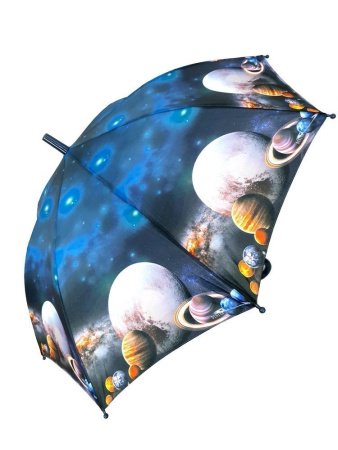 Зонт детский DINIYA арт.2613 полуавт 19"(48см)Х8К космос