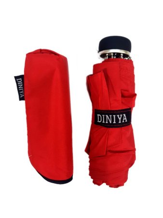 Зонт-мини 5 сложений DINIYA арт.2759 механика 20"(52см)Х8К 6 цв. мини