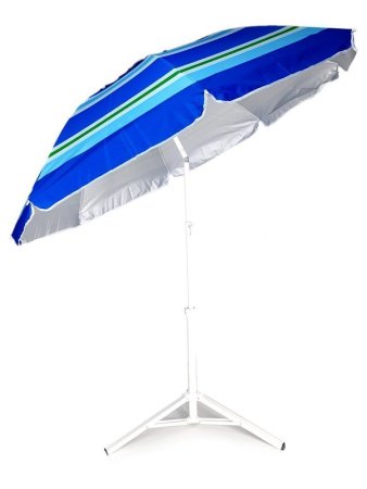 Зонт-пляжный DINIYA арт.8106 полуавт D=160 8K полоска