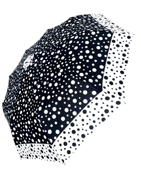 Зонт женский DINIYA арт.102  полуавт 23"(58см)Х9К горох.