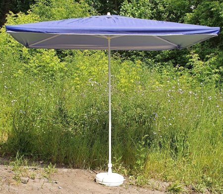 Зонт-пляжный DINIYA арт.8103 полуавт (2м х 2,5м)Х4К серебро