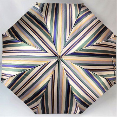 Зонт-трость женский атласный с бамбуковой ручкой