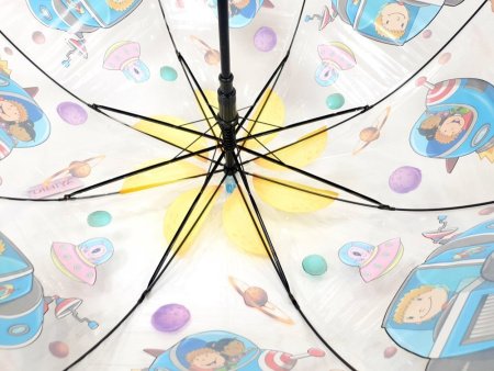 Зонт детский DINIYA арт.2660 полуавт 19"(48см)Х8К ПВХ космос 