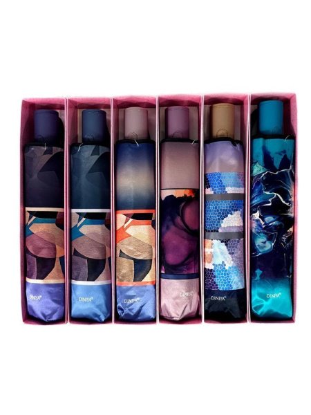 Зонт женский DINIYA арт.215 автомат 23"(58см)Х8К каёмка