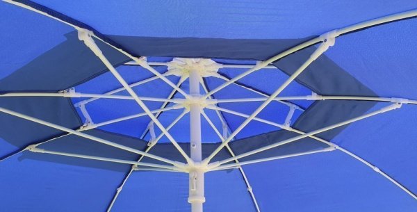 Зонт-пляжный DINIYA арт.8102 полуавт 47"(120см)Х8К двойной 