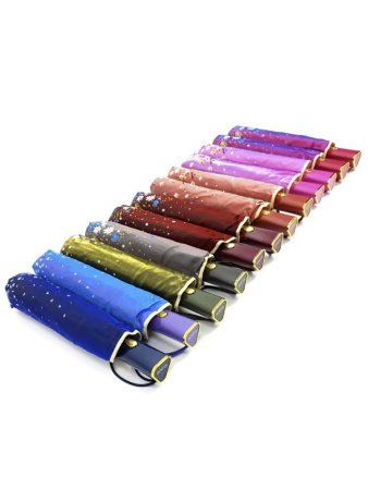 Зонт женский DINIYA арт.989 полуавт 20"(51см)Х9К хамелеон.