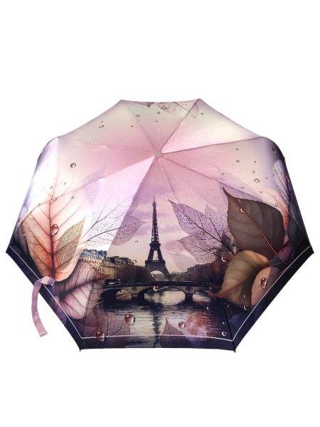 Зонт женский DINIYA арт.291 полуавт 23"(58см)Х8К город капли