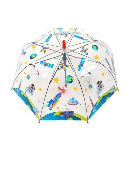Зонт детский DINIYA арт.2660 полуавт 19"(48см)Х8К ПВХ космос 