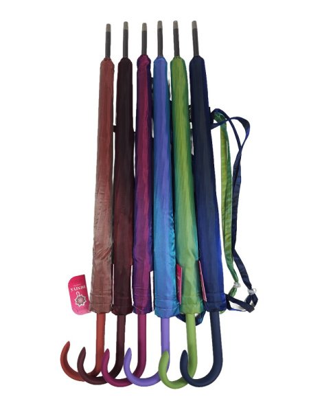 Зонт-трость женский DINIYA арт.285 полуавт 23"(58см)Х16К хамелеон 