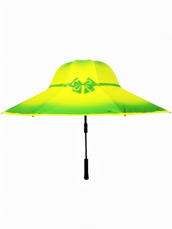 Зонт-трость шляпа женский DAIS арт.7709-10 полуавт (салатовый) 