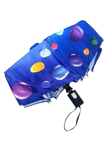 Зонт женский DINIYA арт.120 автомат 4 слож. 21"(54 см)Х8К мини камешки