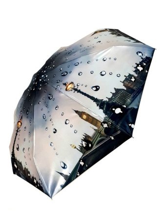 Зонт женский DINIYA арт.171 автомат 4 слож.21"(54 см)Х8К мини париж