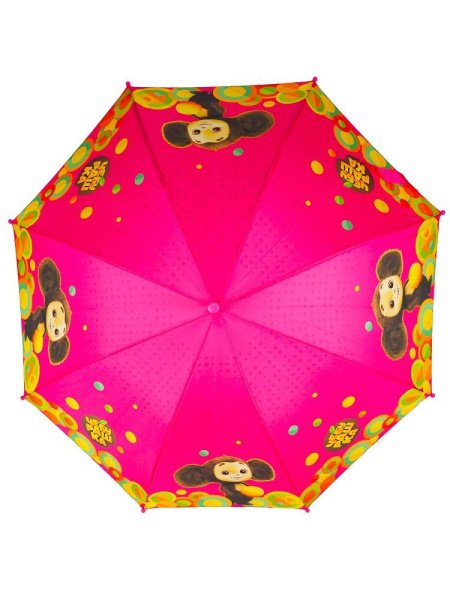Зонт детский DINIYA арт.2629-7 полуавт 19"(48см)Х8К чебурашка роз