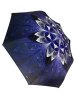 Зонт женский DINIYA арт.159 полуавт 23"(58см)Х8К листья/цветы 