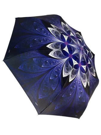 Зонт женский DINIYA арт.159 полуавт 23"(58см)Х8К листья/цветы 