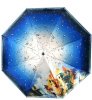 Зонт женский DINIYA арт.114 (2749) автомат 23"(58см)Х8К картина