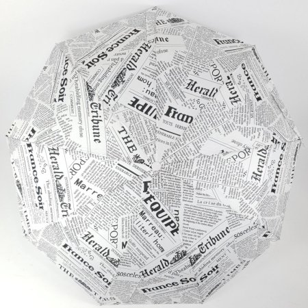 Зонт женский DINIYA арт.2752 (2264) полуавт 23"(58см)Х9К газета