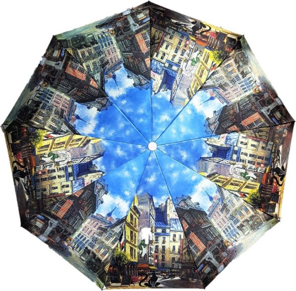 Зонт женский DINIYA арт.2202 (2756) автомат 23"(58см)Х9К.