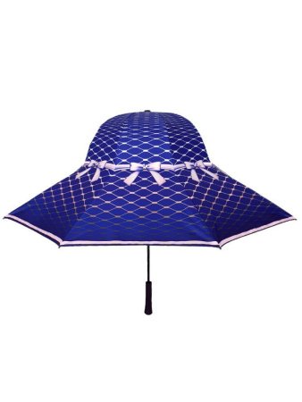 Зонт-трость шляпа женский DAIS арт.7709-11 полуавт (сетка)    