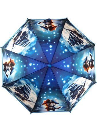 Зонт детский DINIYA арт.2631 полуавт 19"(48см)Х8К котенок