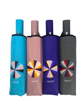 Зонт женский DINIYA арт.266 автомат 23"(58см)16К радуга