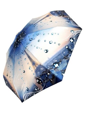 Зонт женский DINIYA арт.171 автомат 4 слож.21"(54 см)Х8К мини париж