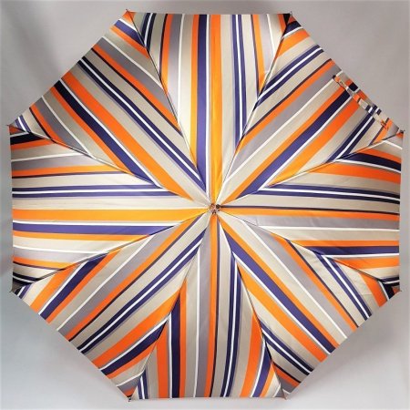 Зонт-трость женский атласный с бамбуковой ручкой