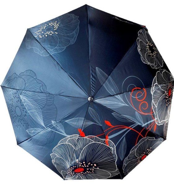 Зонт женский DINIYA арт.2246 (2727) автомат 23"(58см)Х9К цветы