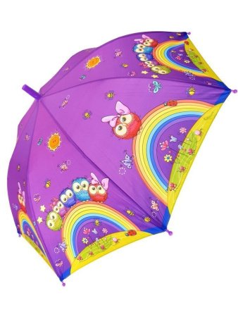 Зонт детский DINIYA арт.2620 полуавт 17"(42 см)Х8К совы