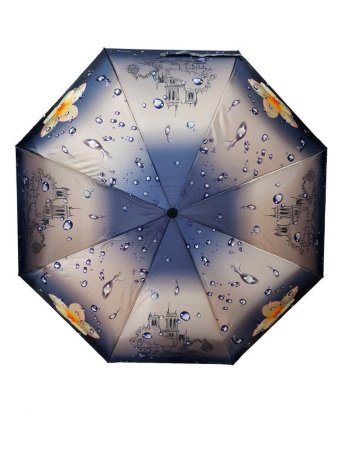 Зонт женский DINIYA арт.163 автомат 23"(58см)Х8К город/цветы 