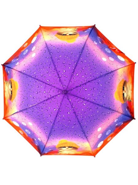 Зонт детский DINIYA арт.2611 полуавт 19"(48см)Х8К кошки