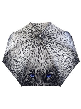 Зонт женский DINIYA арт.302-1 автомат 23"(58см)Х8К лео серый