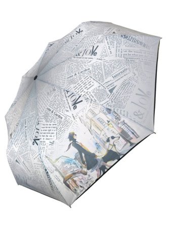 Зонт женский DINIYA арт.194 автомат 4 слож. 21"(54см)Х8К мини газета
