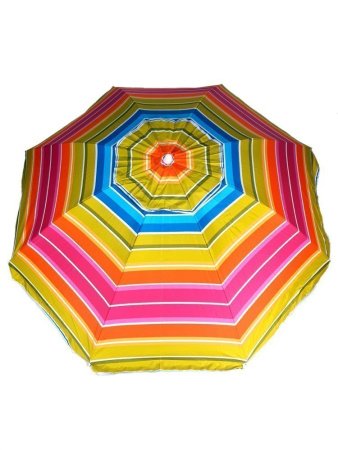 Зонт-пляжный DINIYA арт.8106 полуавт D=160 8K полоска