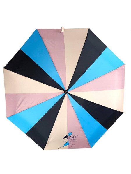 Зонт женский DINIYA арт.263 полуавт 23"(58см)Х8К радуг.кошки