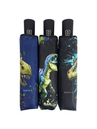 Зонт детский DINIYA арт.300 автомат 21"(53см)Х8К облегченный Дино