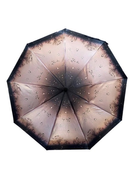Зонт женский DINIYA арт.270 автомат 3 слож.23"(58 см)Х8К деревья