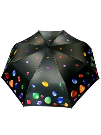 Зонт женский DINIYA арт.110 полуавт 23"(58см)Х8К камешки