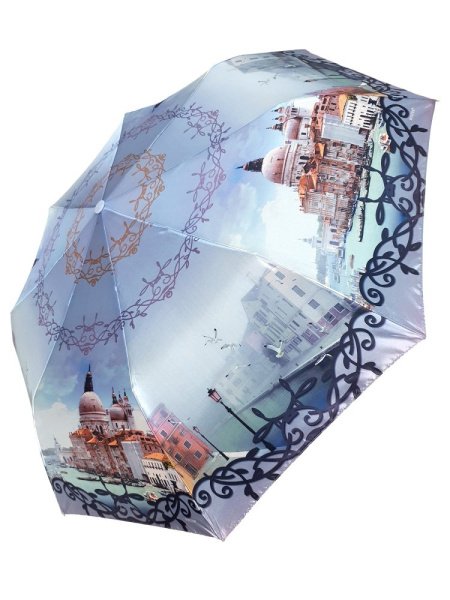 Зонт женский DINIYA арт.169 автомат 23"(58см)Х8К венеция
