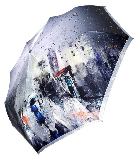 Зонт женский DINIYA арт.116 автомат 4 слож. 21"(54см)Х8К мини картина