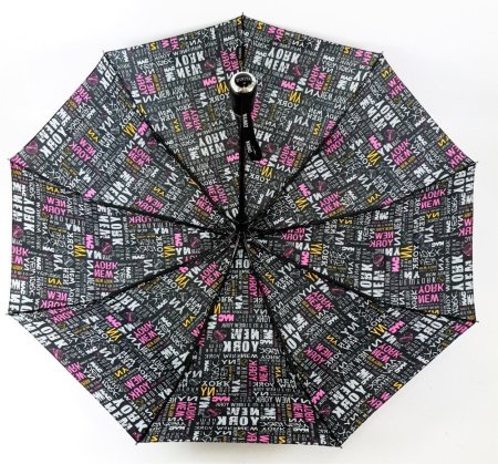Зонт женский DINIYA арт.2752 (2264) полуавт 23"(58см)Х9К газета