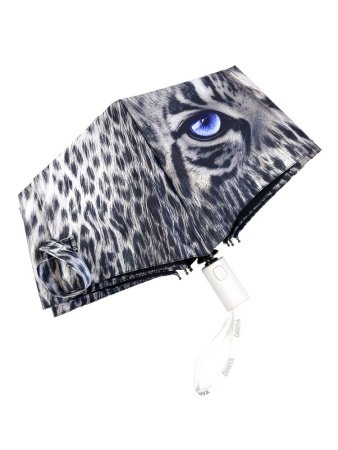 Зонт женский DINIYA арт.302-1 автомат 23"(58см)Х8К лео серый