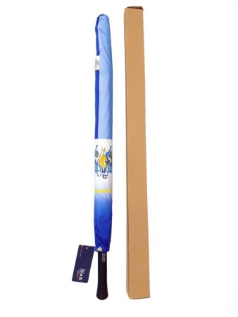 Зонт-трость шляпа женский DAIS арт.7709-15 полуавт (лимоны)    